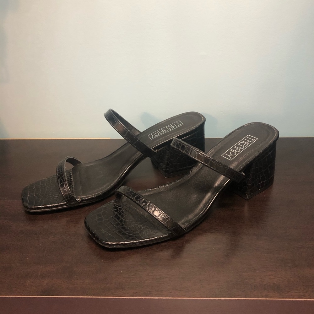 Therapy crocodile heels